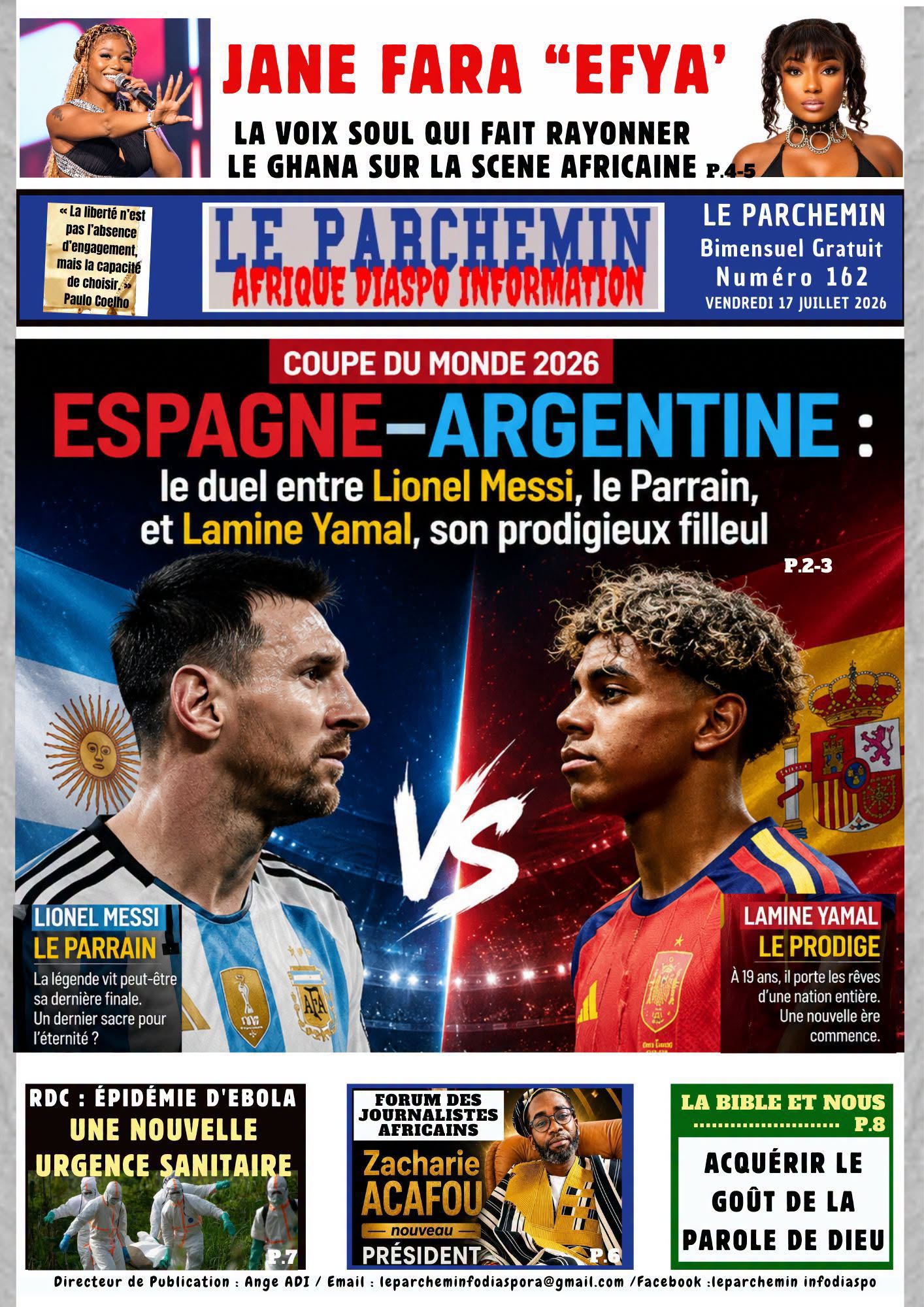 Une du numéro 162 de LE PARCHEMIN