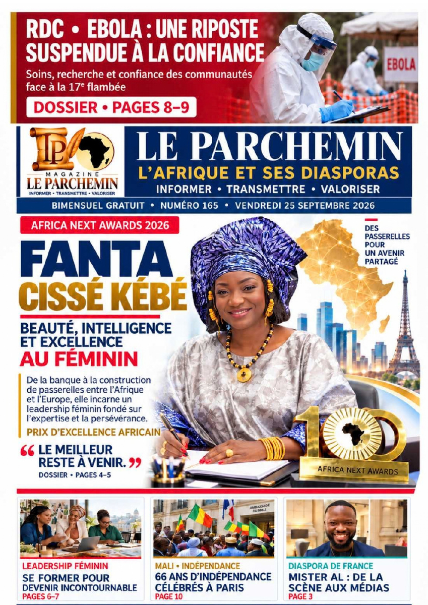 Une du numéro 165 de LE PARCHEMIN : Fanta Cissé Kébé